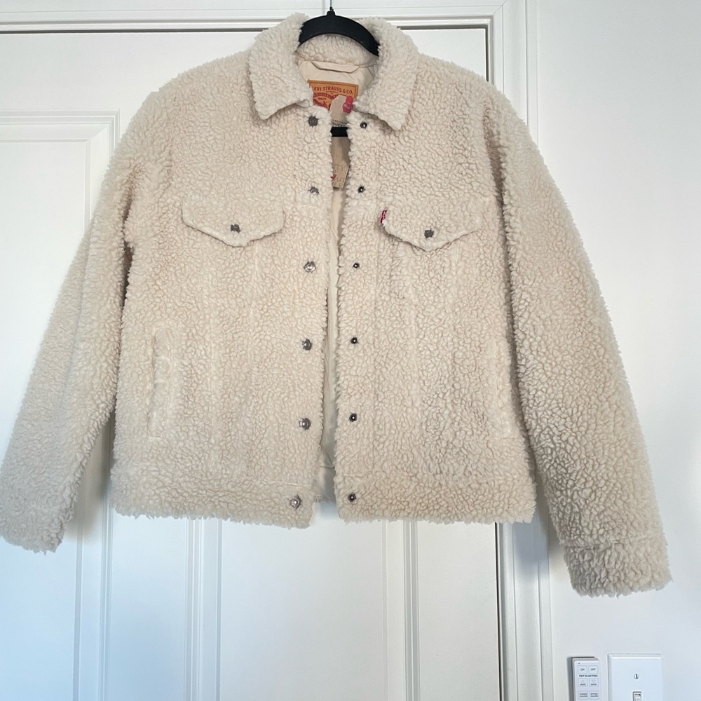 Levi White Trucker Jacket